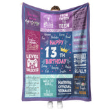 13th Birthday Gifts For Girls blanket copy