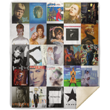 David Bowie Blanket, David Bowie For Fan Fleece, Sherpa Blanket - MSHM Premium Mink Sherpa Blanket 50x60