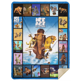 Ice Age Movies Blanket Ice Age 3D Quilt Fleece Sherpa Throw Blanket - MSHL Premium Mink Sherpa Blanket 60x80