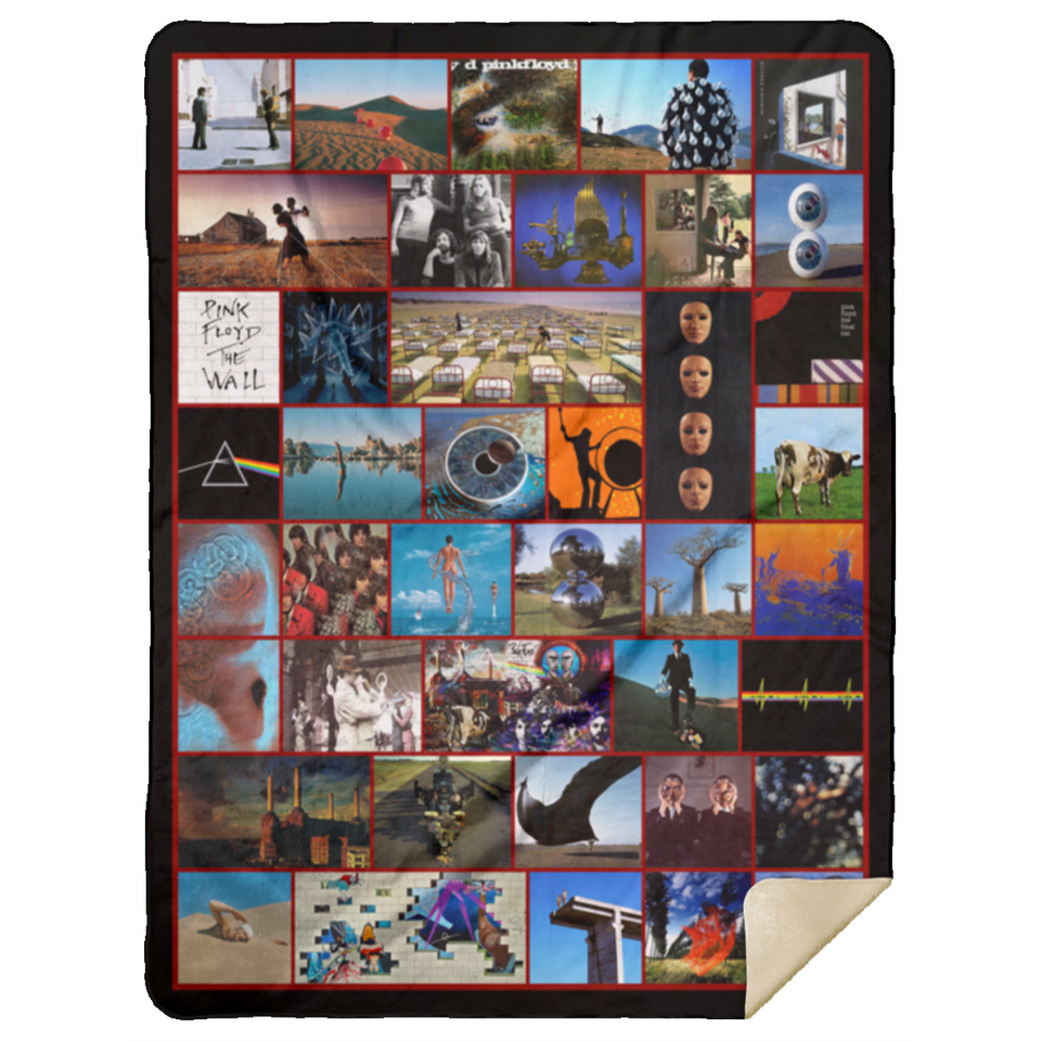 Pink Floyd Albums Blanket Pink Floyd For Fans Quilt Fleece Sherpa Throw Blanket - MSHL Premium Mink Sherpa Blanket 60x80