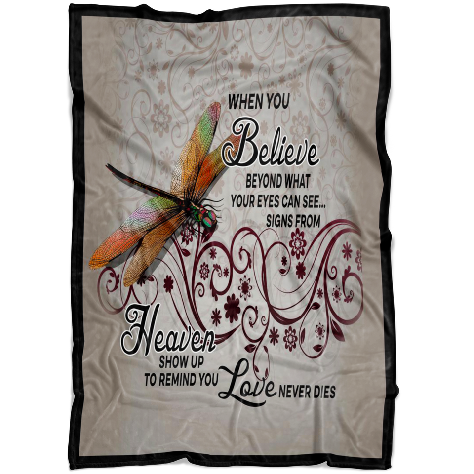 Dragonfly Believe Balance Blanket