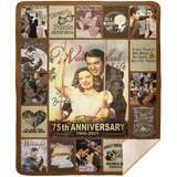 It’s a Wonderful Life 75th anniversary Fleece Blanket, Merry Christmas Quilt MSHM Premium Mink Sherpa Blanket 50x60