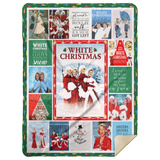 White Christmas Blanket Christmas Movie Quilt Christmas Holiday Fleece MSHL Premium Mink Sherpa Blanket 60x80