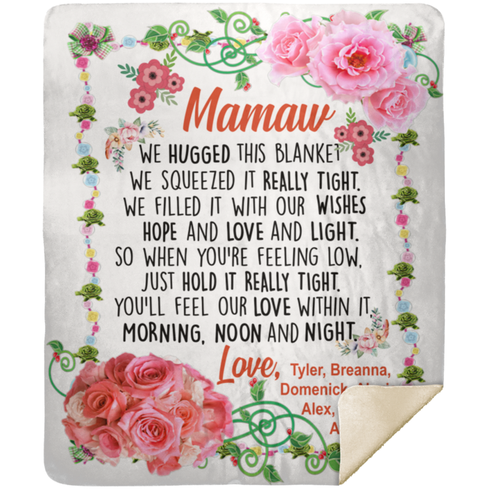Tyler , Breanna , Domenick , Alexis , Alex , Paisley , Ava - MSHM Premium Mink Sherpa Blanket 50x60