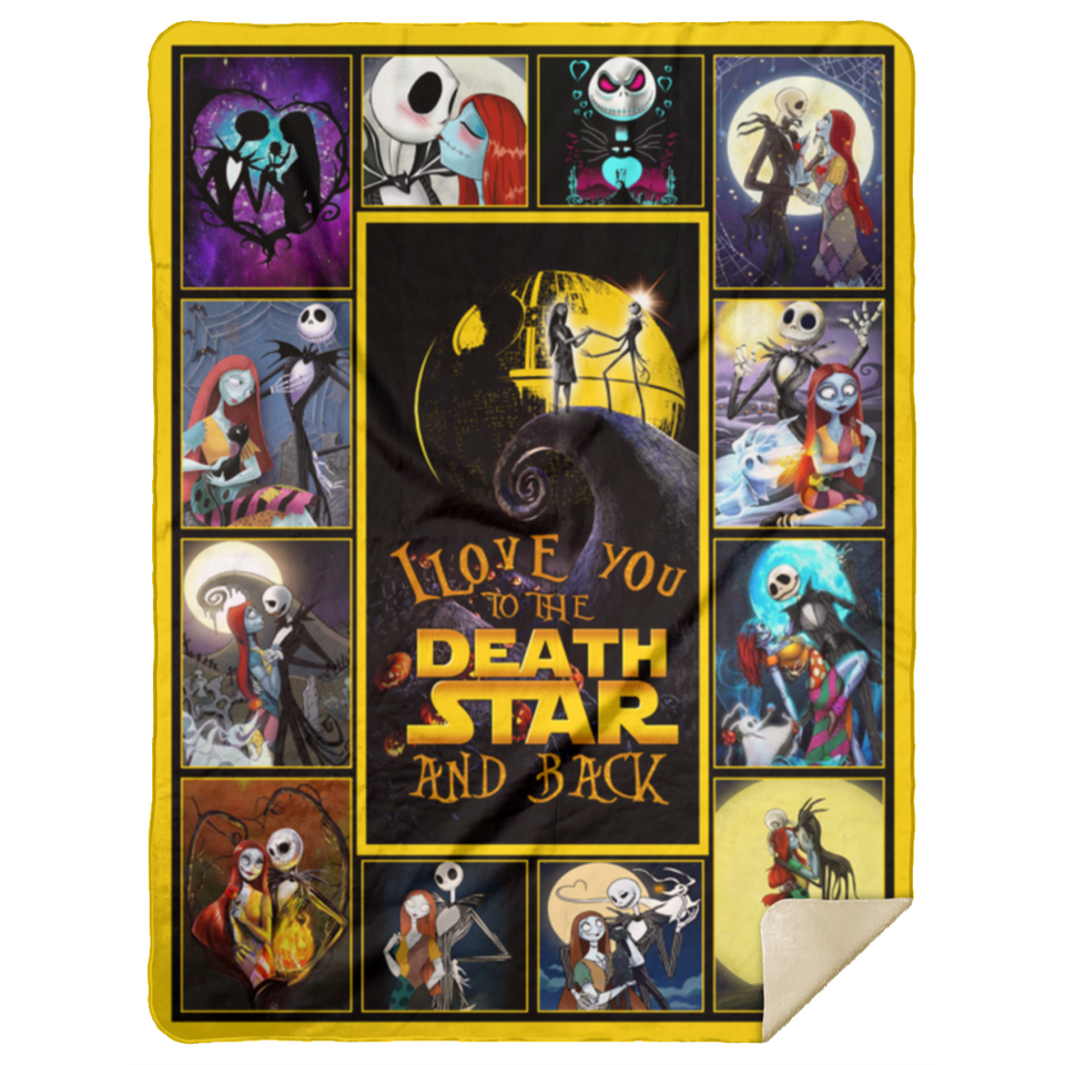 The Nightmare Before Christmas Fleece, Sherpa Blanket, The Pumpkin King Quilt MSHL Premium Mink Sherpa Blanket 60x80