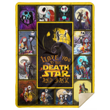 The Nightmare Before Christmas Fleece, Sherpa Blanket, The Pumpkin King Quilt MSHL Premium Mink Sherpa Blanket 60x80