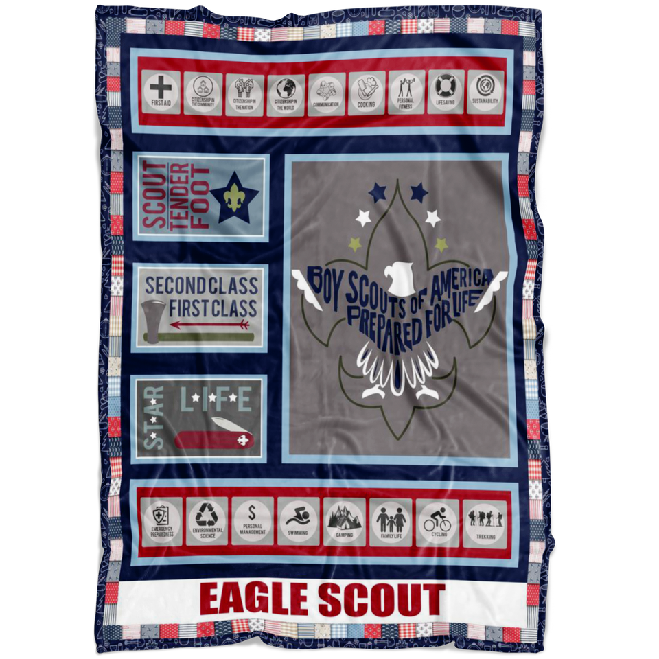 Eagle Scout 3D Quilt Blanket