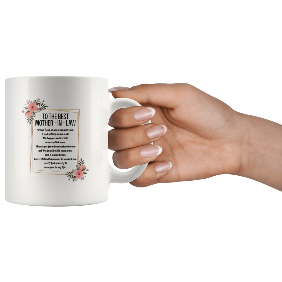 Mother's day Gift, To The Best Mother-In-Law When I fell in love with your son Coffee Mug Decorations Gifts, Mothers Day Mug, Best Birthday Gifts for Men Women, Perfect gift for Mother’s Day - TL