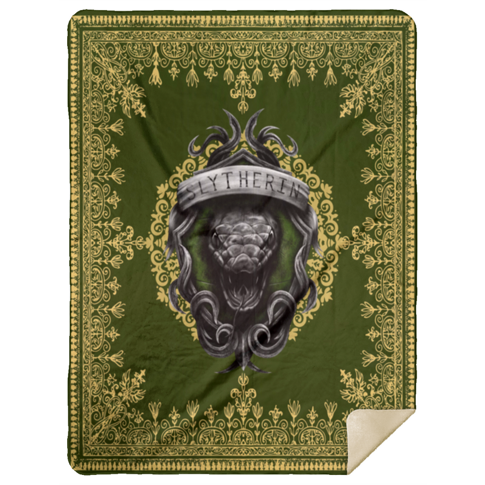 Mandala The Slytherin Snake Harry Potter Blanket Harry Potter Quilt Fleece MSHL Premium Mink Sherpa Blanket 60x80