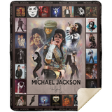 Michael Jackson Blanket Michael Jackson For Fans Fleece Sherpa MSHM Premium Mink Sherpa Blanket 50x60