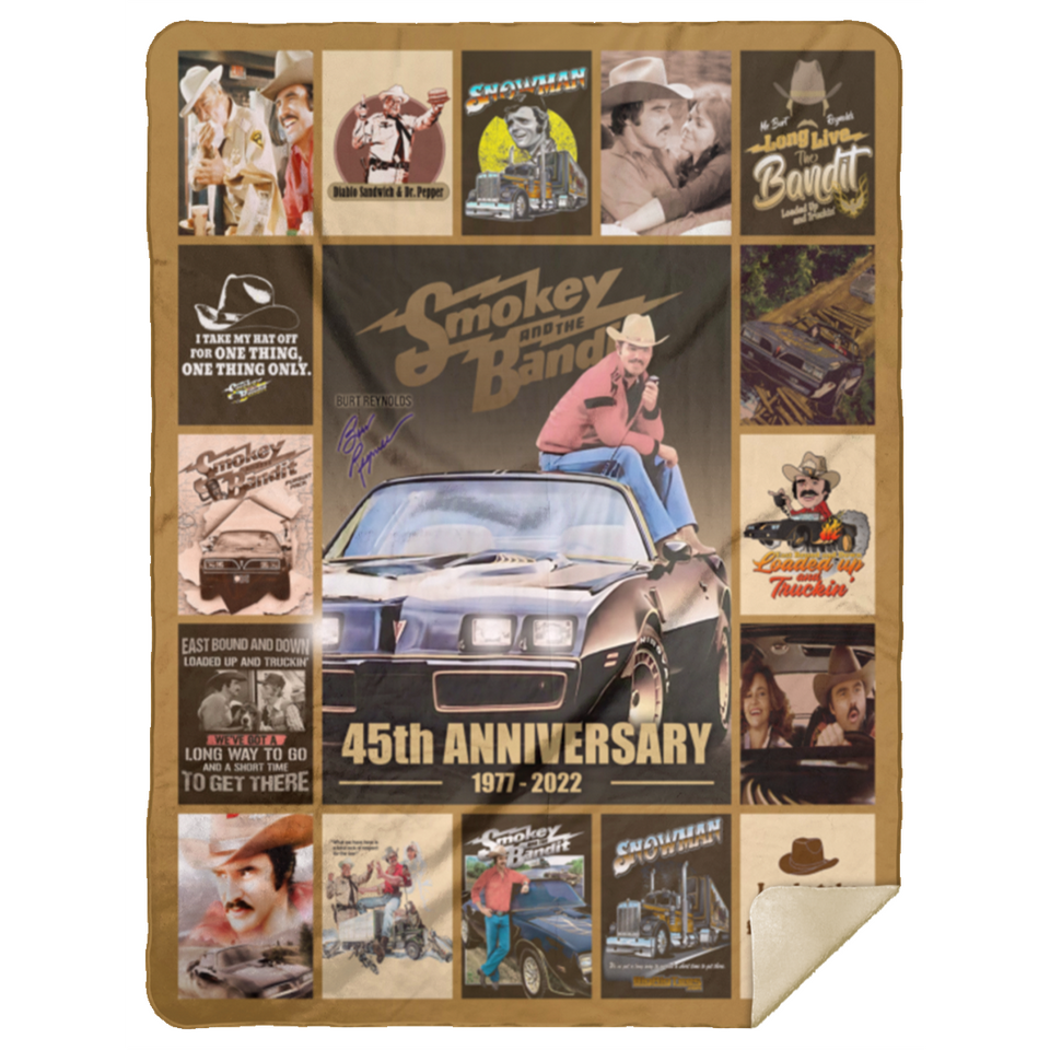 Smokey And The Bandits Blanket, Smokey And The Bandits Movie Fleece Blanket MSHL Premium Mink Sherpa Blanket 60x80