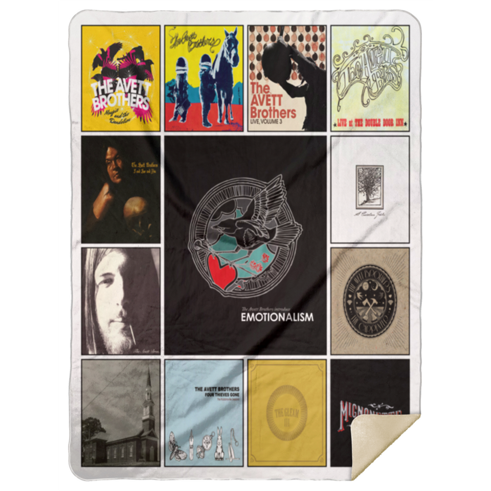 The Avett Brothers Blanket The Avett Brothers For Fans Fleece Sherpa Throw - MSHL Premium Mink Sherpa Blanket 60x80