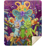 Rick And Morty Blanket, American Cartoon Fleece, Sherpa Blanket MSHM Premium Mink Sherpa Blanket 50x60