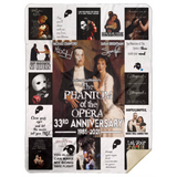 The Phantom Of The Opera Blanket 33rd Annisary Quilt Broadway Musical Fleece MSHL Premium Mink Sherpa Blanket 60x80