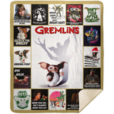 Gremlins Blanket Gremlins Christmas Movie Quilt Fleece Blanket MSHM Premium Mink Sherpa Blanket 50x60