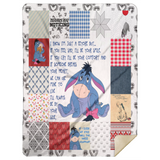Eeyore Blanket Pooh And Friends Quilt Fleece Sherpa Throw Blanket Quilt - MSHL Premium Mink Sherpa Blanket 60x80