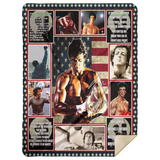 Rocky Balboa Quotes Blanket, Rocky Balboa Movie Fleece, Sherpa Blanket - MSHL Premium Mink Sherpa Blanket 60x80