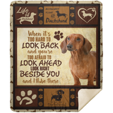 Dachshund Blanket, Dachshund Dog Fleece, Sherpa Blanket MSHM Premium Mink Sherpa Blanket 50x60