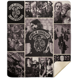 Sons Of Anarchy Blanket Sons Of Anarchy Fleece Blanket Sons of Anarchy Reaper MSHM Premium Mink Sherpa Blanket 50x60