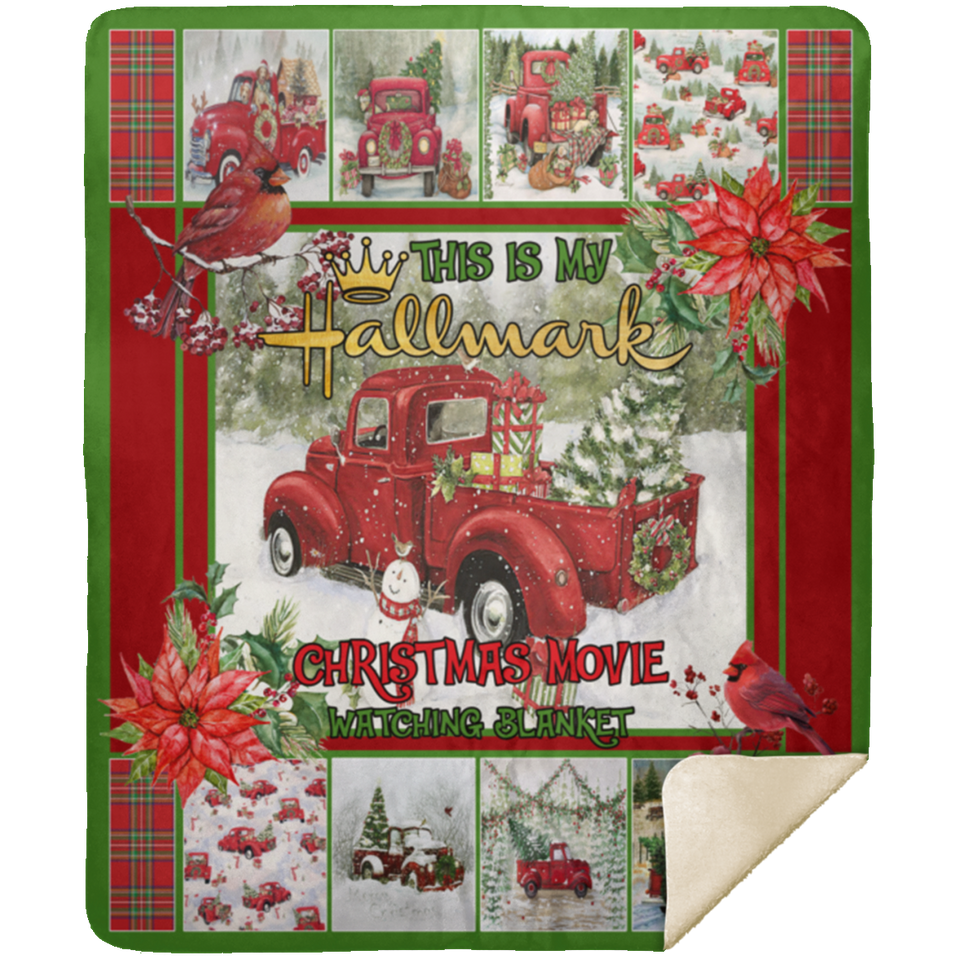 Mr.Jyotis This is My Movie Watching Blanket, This is My Christmas Movie Blanket, Christmas Blankets Gift for Christmas Version 1 - MSHM Premium Mink Sherpa Blanket 50x60