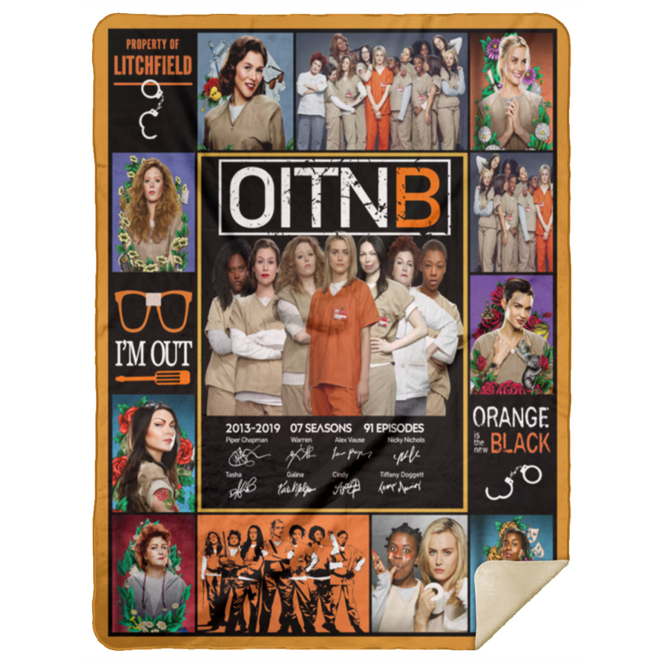 Orange Is The New Black Blanket, TV Series Fleece, Sherpa Blanket - MSHL Premium Mink Sherpa Blanket 60x80