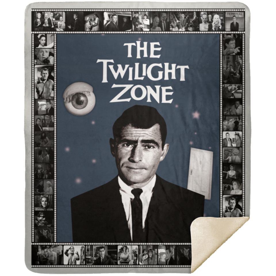 The Twilight Zone Blanket, The Twilight Zone 1959 Fleece, Sherpa Blanket MSHM Premium Mink Sherpa Blanket 50x60