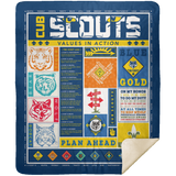 Cub Scout Blanket Blanket, Fleece or Sherpa Blankets Mother's Day, Father's Day, Christmas Birthday Present Blankets, Gift Idea - MSHM Premium Mink Sherpa Blanket 50x60