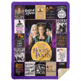 Hocus Pocus Blanket Halloween Quilt Fleece Sherpa Throw Blanket Witch Squad - MSHL Premium Mink Sherpa Blanket 60x80