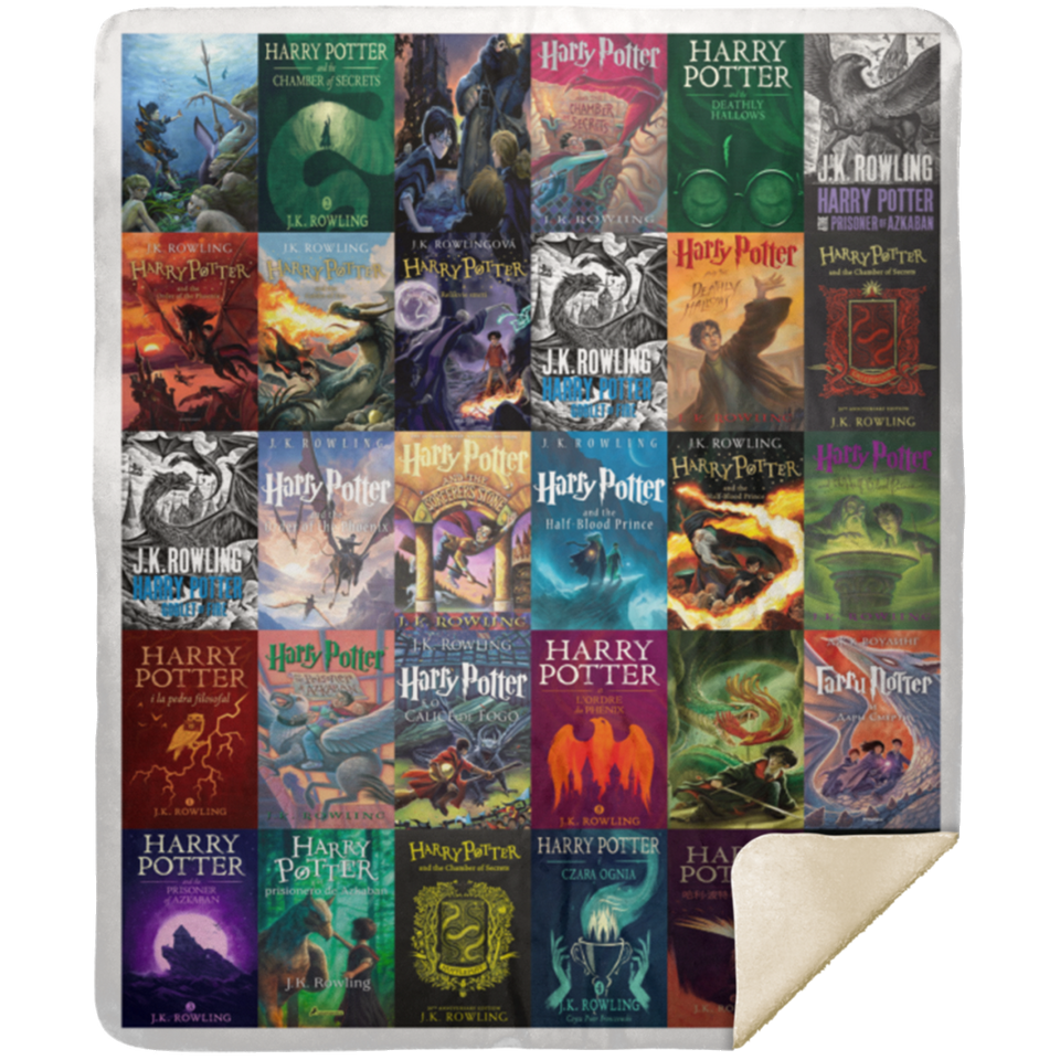 Harry Potter Blanket Harry Potter - J. K. Rowling Quilt Fleece Sherpa Throw - MSHM Premium Mink Sherpa Blanket 50x60