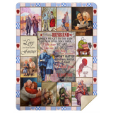 To My Husband Blanket Love You Forever And Always Quilt Fleece Sherpa - MSHL Premium Mink Sherpa Blanket 60x80