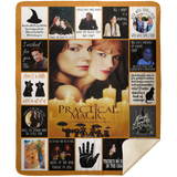 Practical Magic Blanket, Practical Magic Fleece, Sherpa Blanket MSHM Premium Mink Sherpa Blanket 50x60