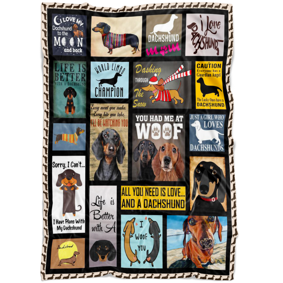 Dachshund Throw Blankets