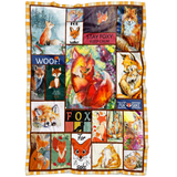 Fox Blanket Blanket Flannel Throws Blankets