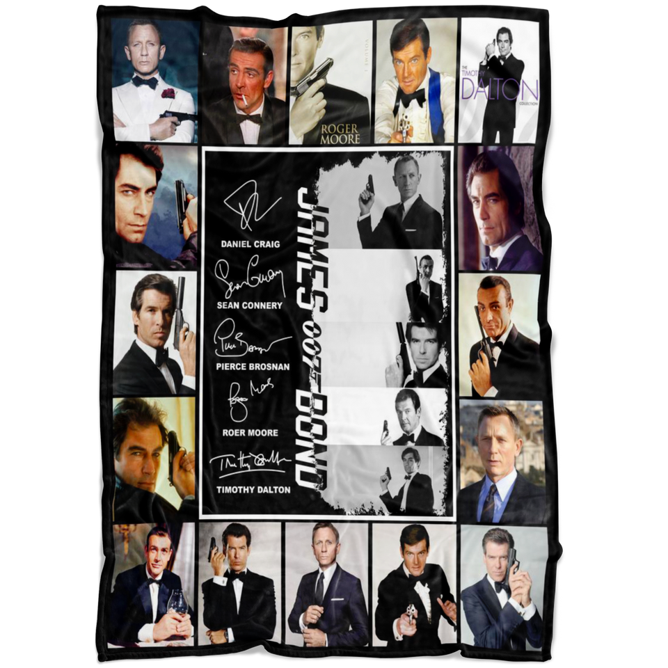 James Bond 007 list 3D Quilt Blanket