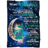 To My Daughter Blanket - Dolphin