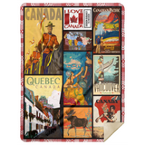 Canada Blanketm, Culture of Canada Fleece, Sherpa Blanket - MSHL Premium Mink Sherpa Blanket 60x80