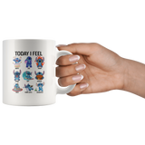 Stitch today I fell Coffee Mug 11OZ, today I fell Mug, today I feel Coffee Mug, today I feel mug, Stitch Coffee Mug - TL
