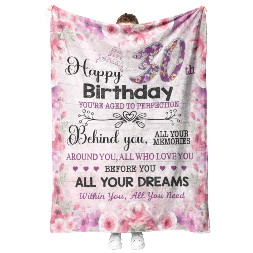 30th Birthday Gifts for Women Blanket copy