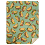 Taco Pattern Throw Blanket Soft Fleece Sherpa Throw Blanket Taco Blanket - MSHL Premium Mink Sherpa Blanket 60x80