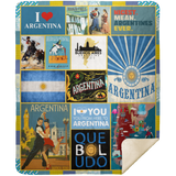 Argentina Blanket Fleece Sherpa Throw Quilt Blanket for Bedroom Sofa MSHM Premium Mink Sherpa Blanket 50x60