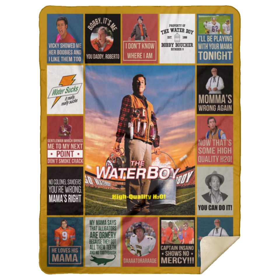 The Waterboy Blanket, The Waterboy Quilt, Fleece, Sherpa, Throw Blanket - MSHL Premium Mink Sherpa Blanket 60x80