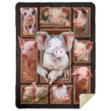 Pig Blanket MSHL Premium Mink Sherpa Blanket 60x80