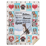 I Love My Pitbull Blanket, Gift For Dogs Lovers Fleece, Sherpa Blanket MSHL Premium Mink Sherpa Blanket 60x80
