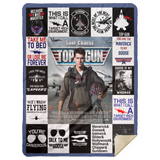 Top Gun Maverick Movie Pete 'Maverick' Mitchell Gifts Fleece or Sherpa Blanket MSHL Premium Mink Sherpa Blanket 60x80