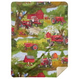 Tractor Blanket, Harvester Farm Digger Dump Fleece, Sherpa Blanket I Am A Farmer - MSHL Premium Mink Sherpa Blanket 60x80