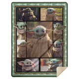 Baby Yoda Blanket, Star Wars Blanket - The Mandalorian Fleece, Sherpa Blanket - MSHL Premium Mink Sherpa Blanket 60x80