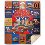 The Dukes Of Hazzard Blanket, The Dukes of Hazzard Fleece, Sherpa Blanket MSHM Premium Mink Sherpa Blanket 50x60
