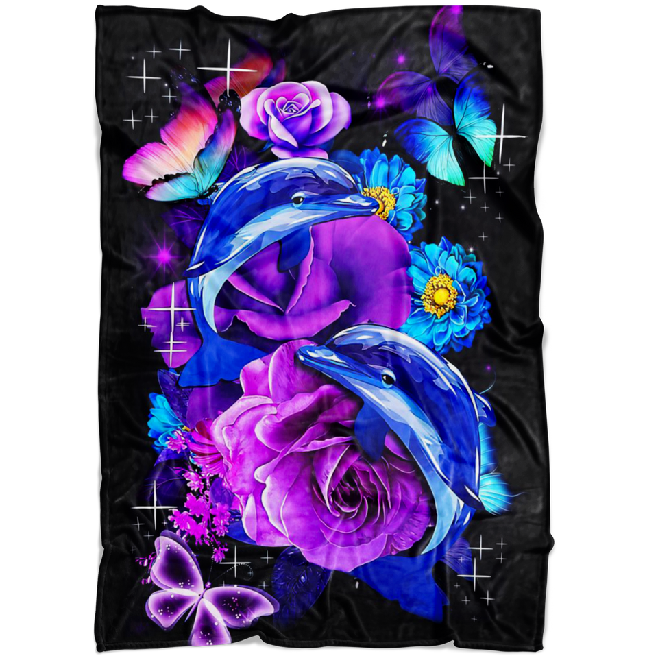 Beautiful Dolphin Dolphin Lovers Blanket