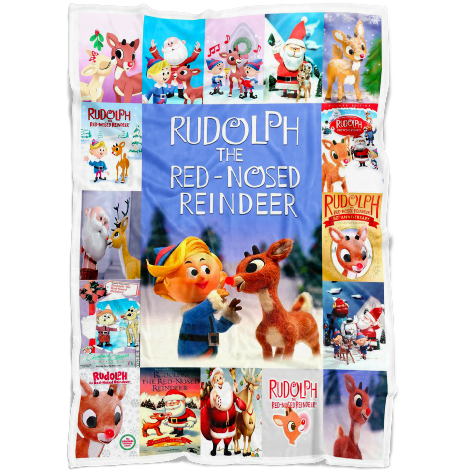 Rudolph The Red Nosed Reindeer Blanket