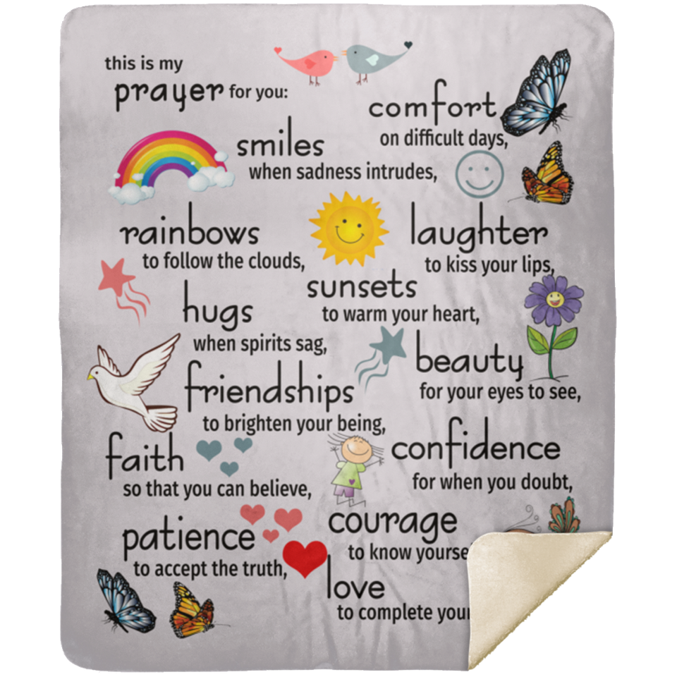 My Prayer for You Blanket, My Prayer for You Fleece, Sherpa Blanket - MSHM Premium Mink Sherpa Blanket 50x60